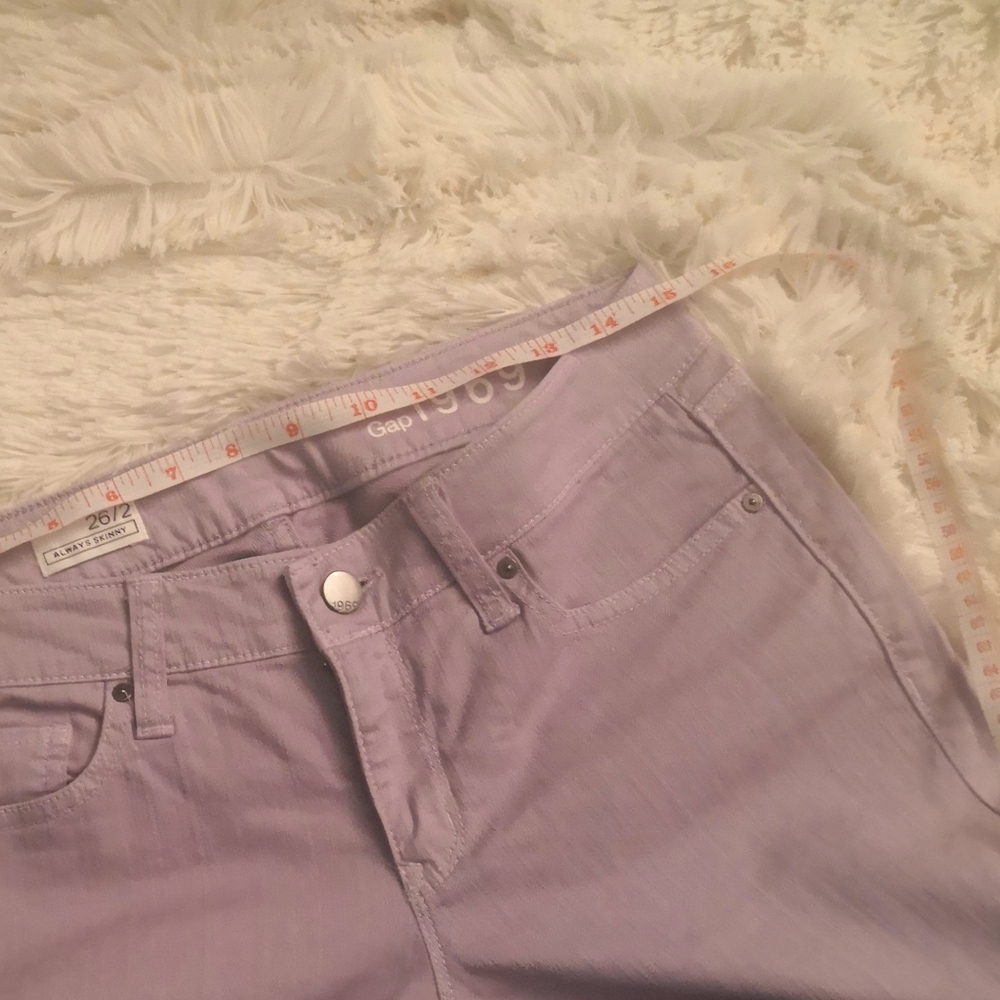 NWOT Gap Lavender Skinny Jeans - Picture 6 of 6